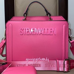 Steve Madden Bright Pink Bevelyn Crossbody Handbag